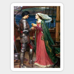 Tristan and Isolde with the Potion by John William Waterhouse Sticker
